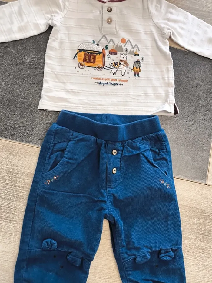 Ensemble 2 pièces garçon 12 mois sergent major - photo numéro 6