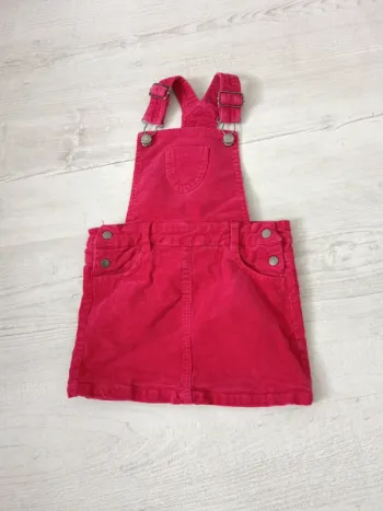 Robe salopette velours 3 ans