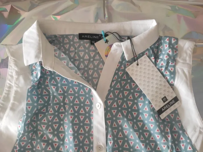 Chemise été coton sans manches taille 6 - photo numéro 5