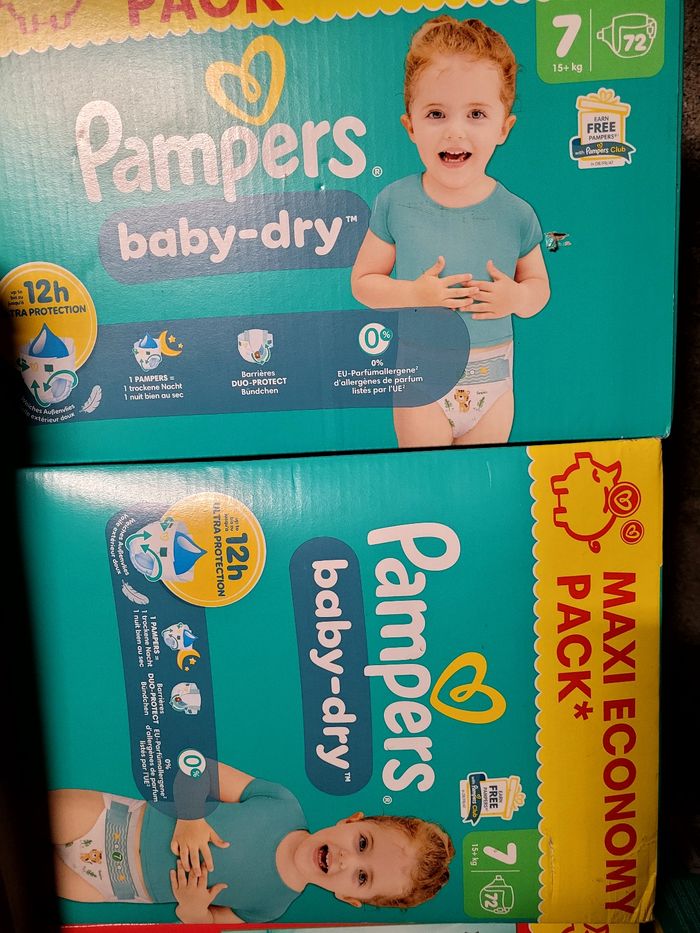Lot pampers Baby Dry Taille 7 - photo numéro 2