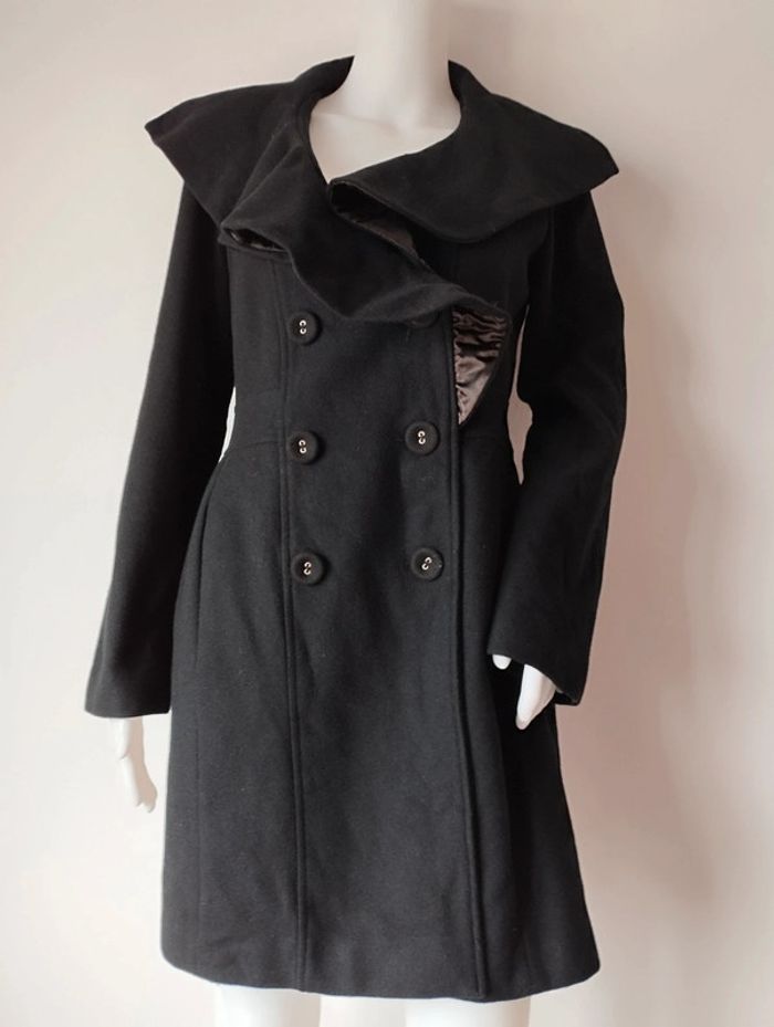 Manteau Naf Naf laine et cachemire taille 40 - photo numéro 2