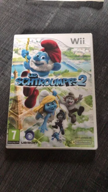 Boite de jeux  Schtroumpf vide avec notice