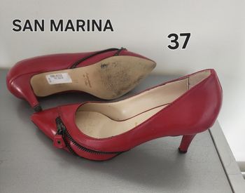 Escarpins rouges,  San Marina,  pointure 37