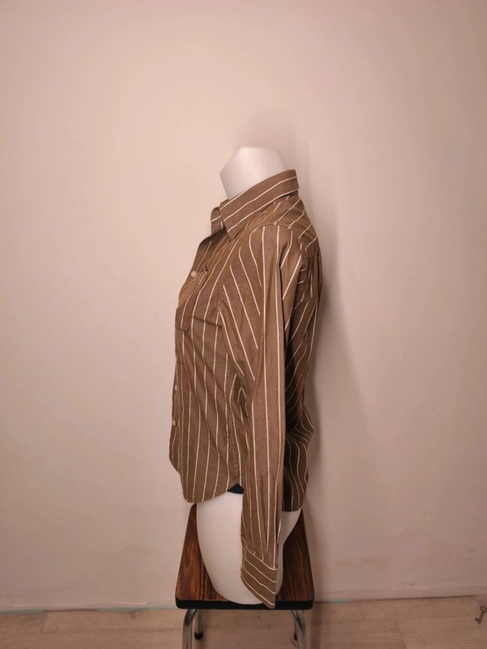 Chemise Abercrombie & Fitch Femme Taille L Brun - photo numéro 4