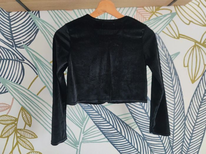 Gilet boléro velours 14 ans - photo numéro 3