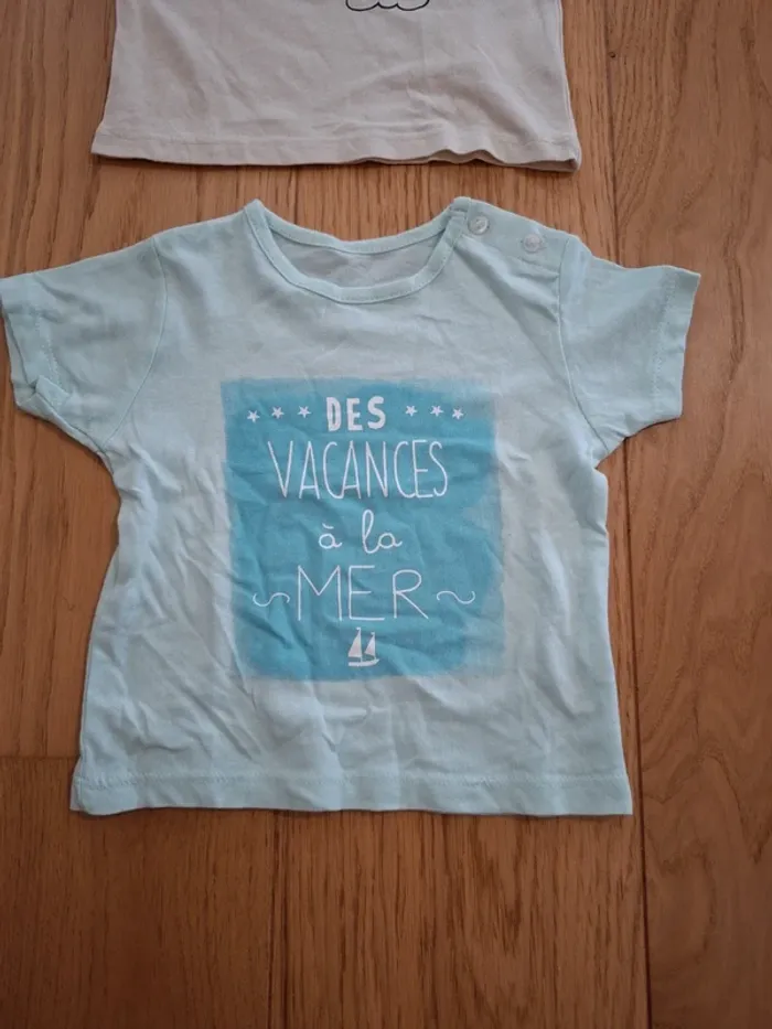 Lot 2 t-shirt 3mois - photo numéro 3