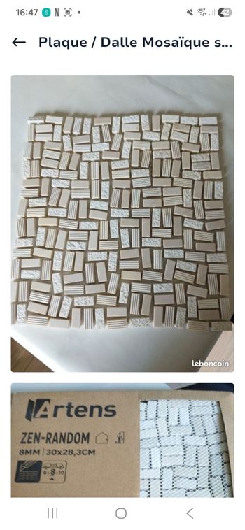 Dalle / carrelage salle de bain