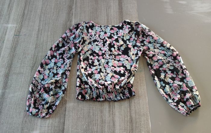 Blouse Cache Cache fleurie chic – Taille S - photo numéro 7