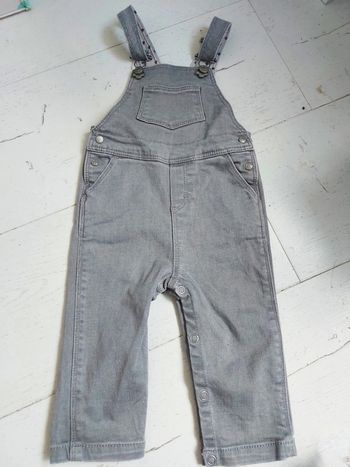 Salopette en jean gris Petit Bateau Taille 6 mois