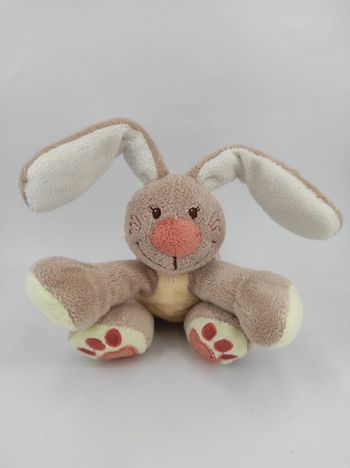 Doudou Hochet Lapin Beige Jade Nattou