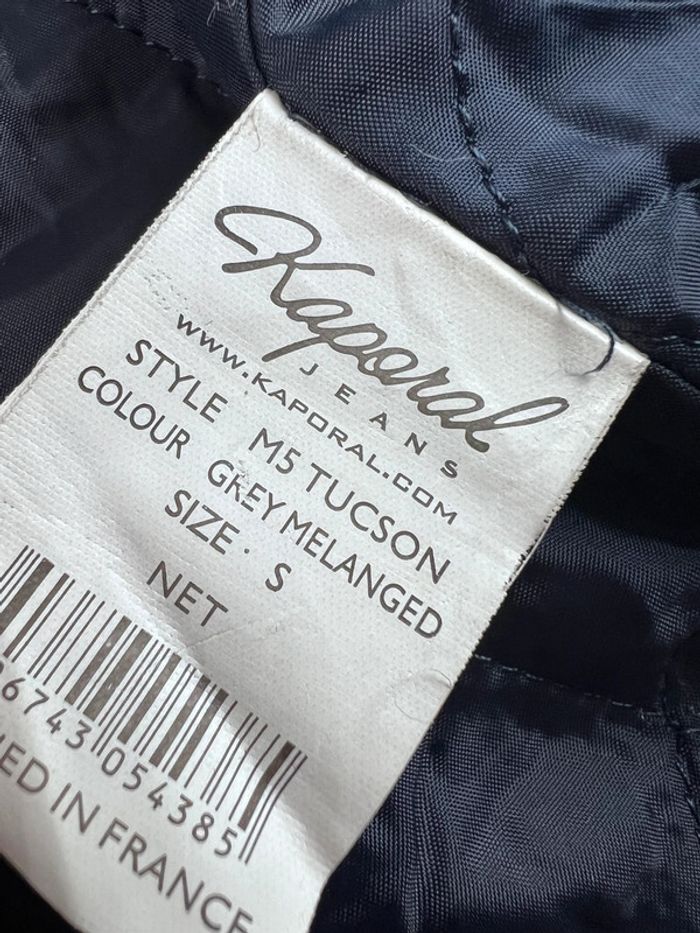 Veste zippée doublée polaire Kaporal beige et bleu – Taille S - photo numéro 16