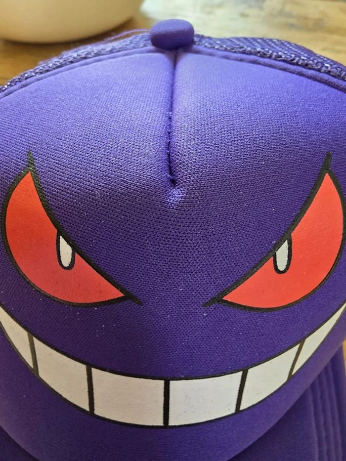 🧢 Casquette Pokémon Ectoplasma – Style Fantôme, Look de Dresseur 🖤👻 - photo numéro 2