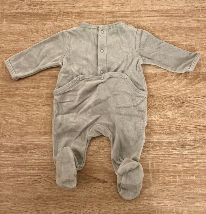 Pyjama bébé vert d'eau 3-6 mois / 62 cm - photo numéro 2