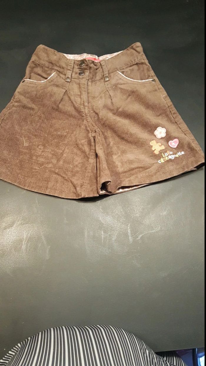 Short velours lulu castagnette 3 ans