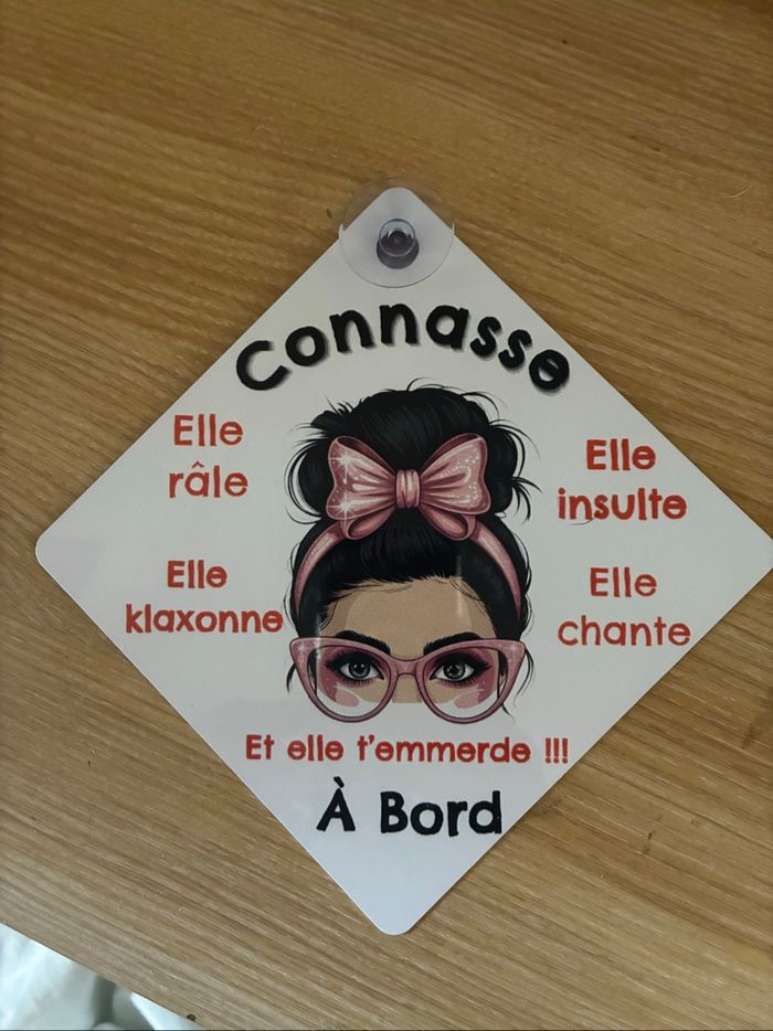 Plaque  pour voiture