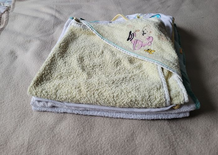 Lot de 4 serviettes cape de bain bébé - photo numéro 2