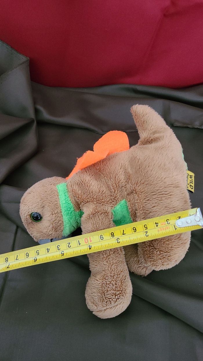 doudou dinosaure ailes orange - photo numéro 2