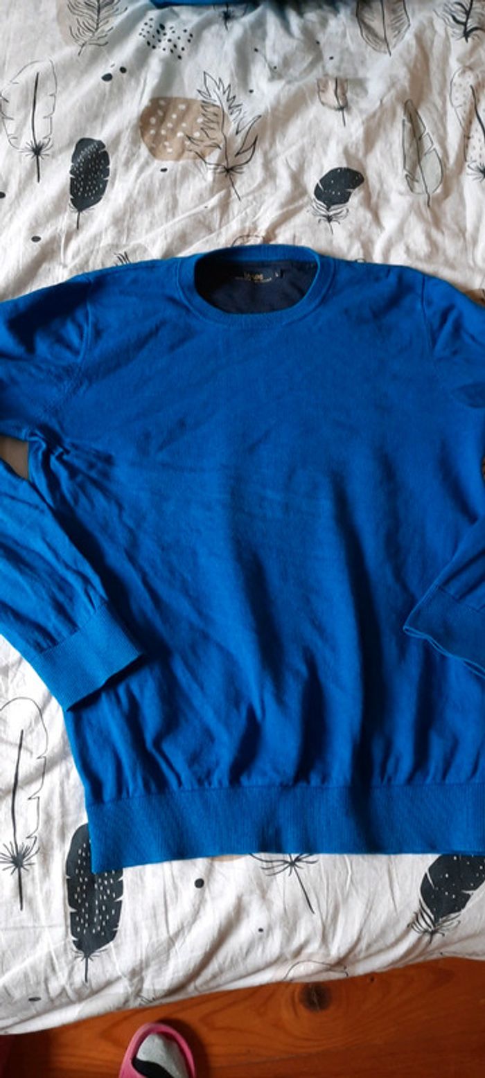 Pull bleu - photo numéro 2