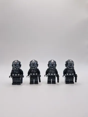 Figurines type lego 4 stormtroopers pilotes Tie Fighter star wars