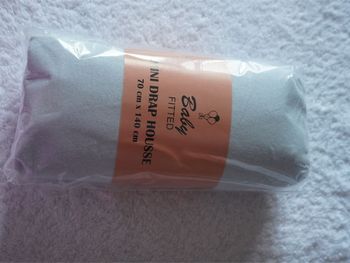 Drap housse bleu clair Baby Fitted neuf Dimension 70 x 140 cm