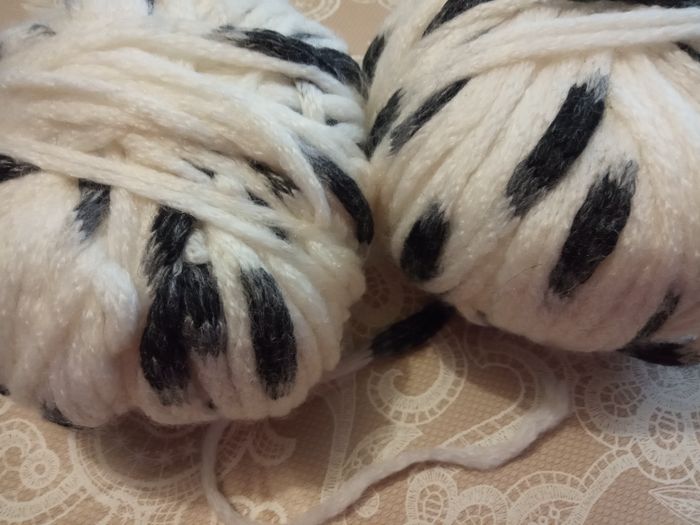 Lot de 2 Pelotes 100g Noir & Blanc (gros fil) - photo numéro 2