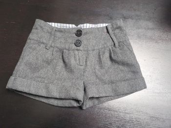 Short gris chiné laine Cyrillus 5 ans