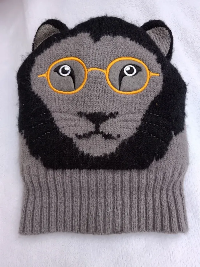 Bonnet tigre avec oreilles en relief 2/4 ans - photo numéro 2