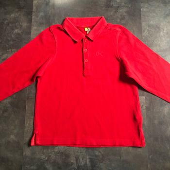 T-shirt polo rouge 6 ans Orchestra