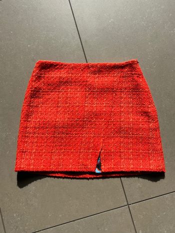 Jupe tweed orange Zara S