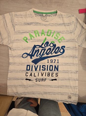 T-shirt manches courtes garçon T 15 ans