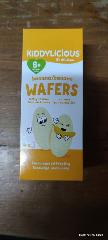 Kiddylicious wafers banane 