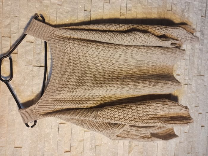 Pull Beige Femme Epaules Nues Taille M - photo numéro 4