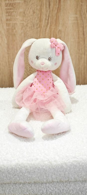 Doudou peluche lapin tutu