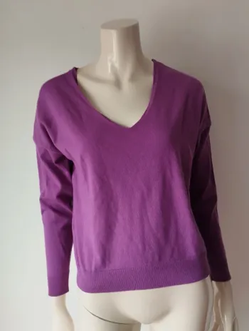 Pull col v violet Cache Cache taille XS