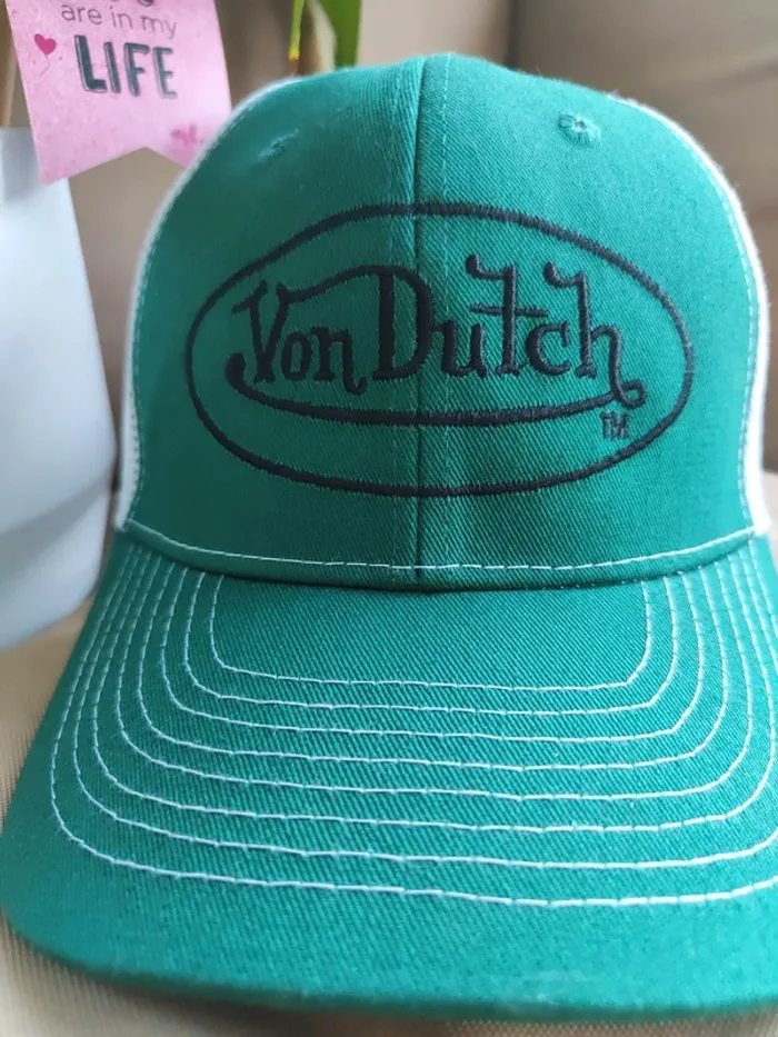 Casquette Trucker Von Dutch verte - photo numéro 3