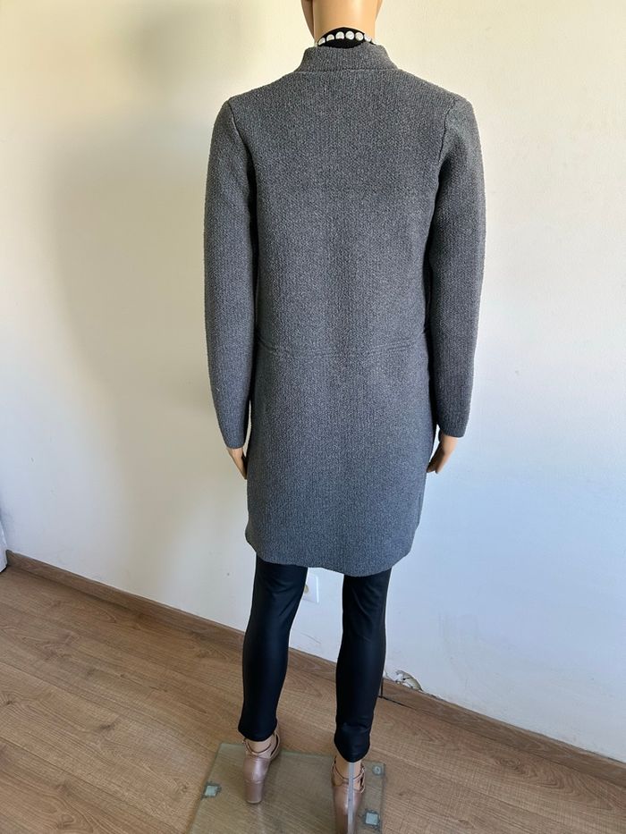 Veste grise mi longue Morgan taille XS TBE - photo numéro 6