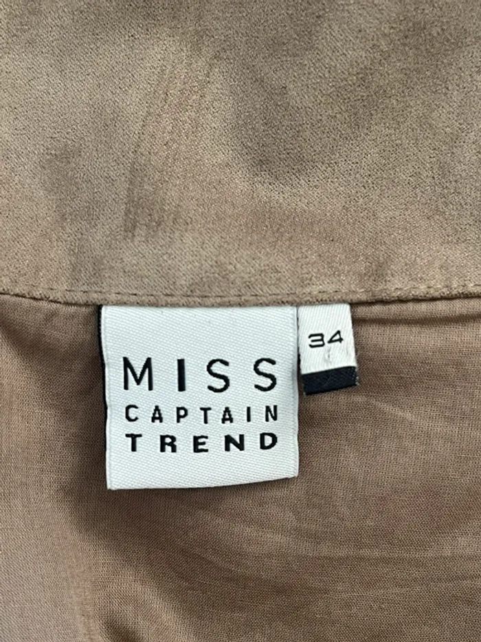 Jupe beige/marron effet peau Miss Captain Trend - photo numéro 7