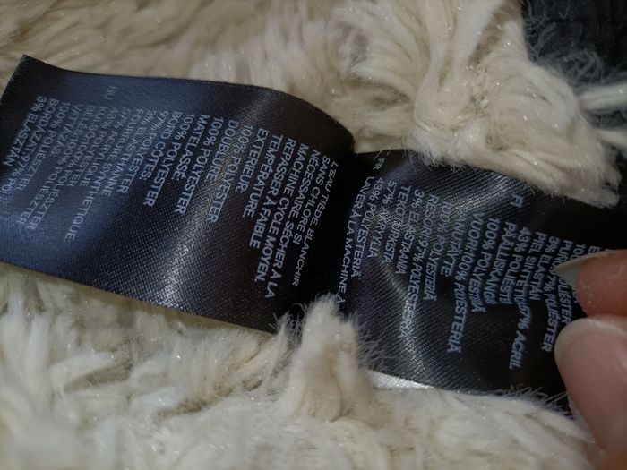 Manteau chaud noir fourré 2-3 ans H&M - photo numéro 7