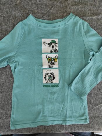 Tee-shirt manches longues Kiabi 5 ans chien 🐶