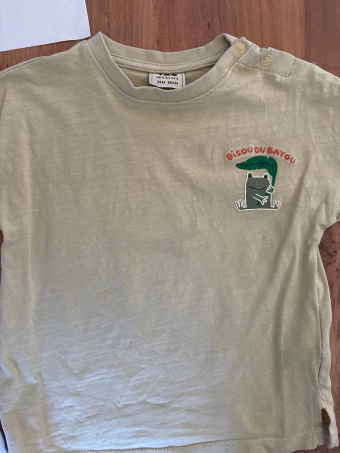 Lot de 2 tshirts manches courtes 24 mois - photo numéro 3