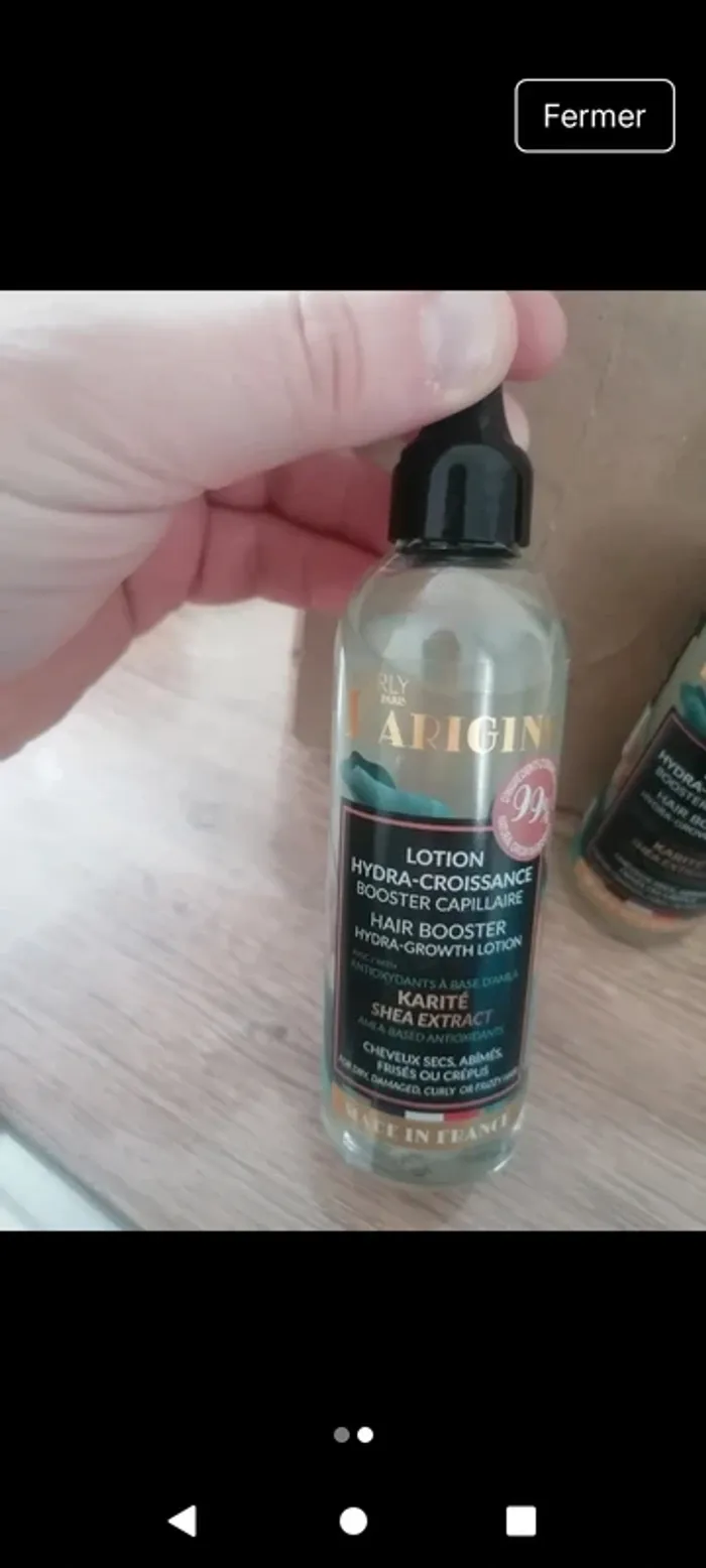 lot de 2 lotions hydra croissance, hydra capillaire de la marque karigins - photo numéro 2