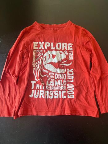 Tee shirt man vers longues 6 ans dinosaures