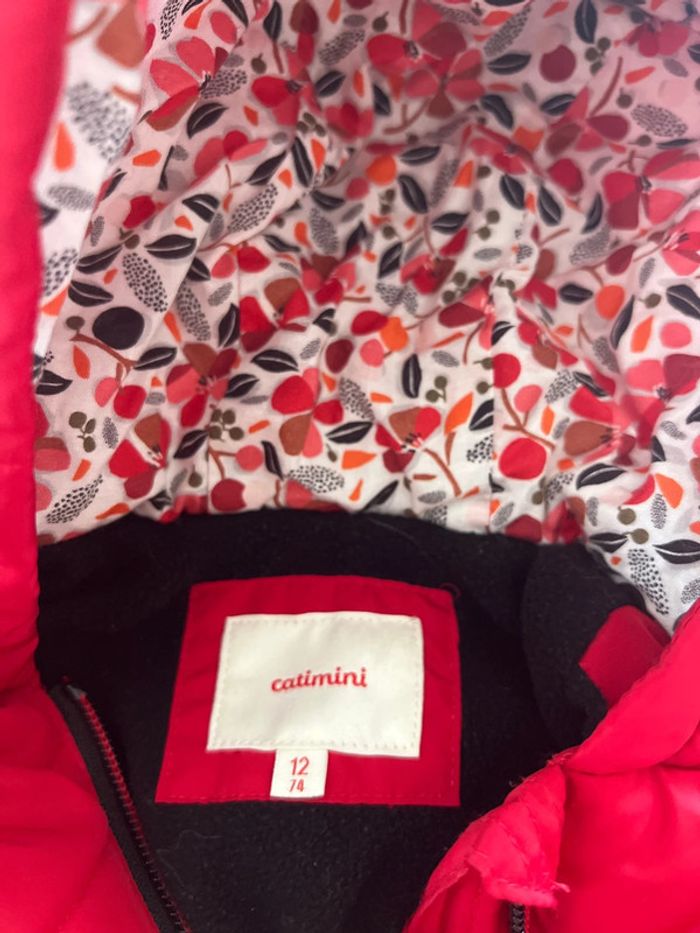Blouson hiver 12 mois Catimini avec moufles - photo numéro 6