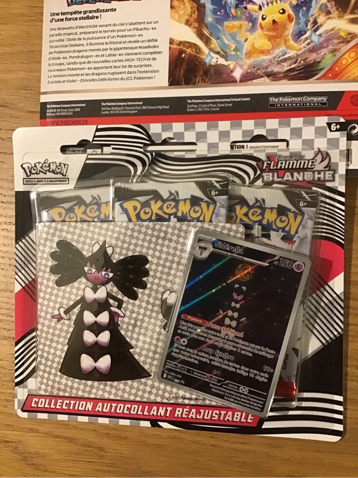 Lot tripack boosters cartes Pokémon étincelles déferlantes flamme blanche EV8 EV10.5 - photo numéro 3