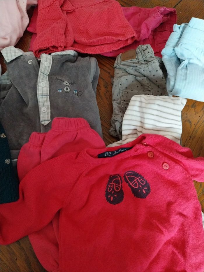 Gros lot de vêtements hiver filles 3 mois grandes marques