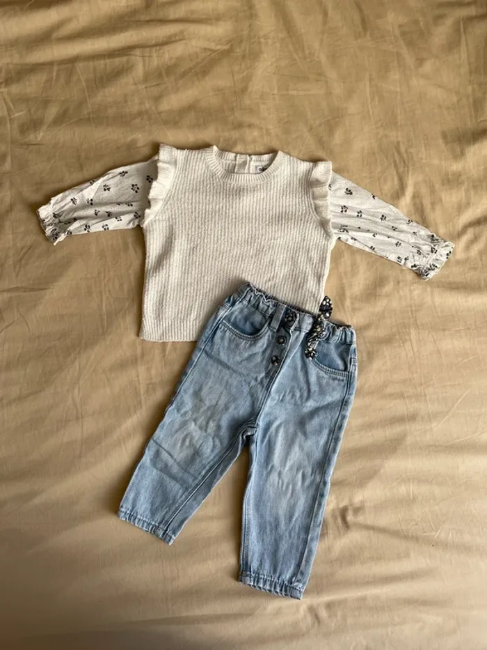 Ensemble pull + jean