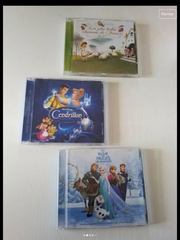 Lot de 3 CD Disney