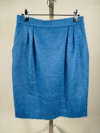 Jupe en laine bleu ciel MaxMara T40