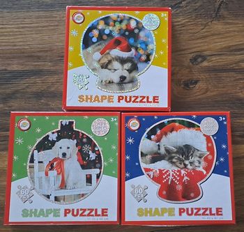 Puzzles enfants 60 pièces Noël animaux Toy Universe