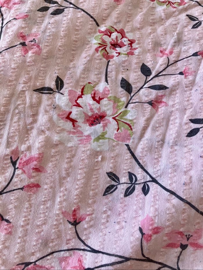 Parure de lit rose Fleurs de Cerisier en coton 🌸 - photo numéro 5